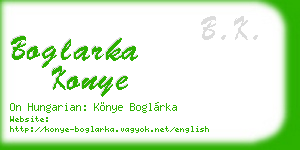 boglarka konye business card