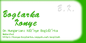 boglarka konye business card